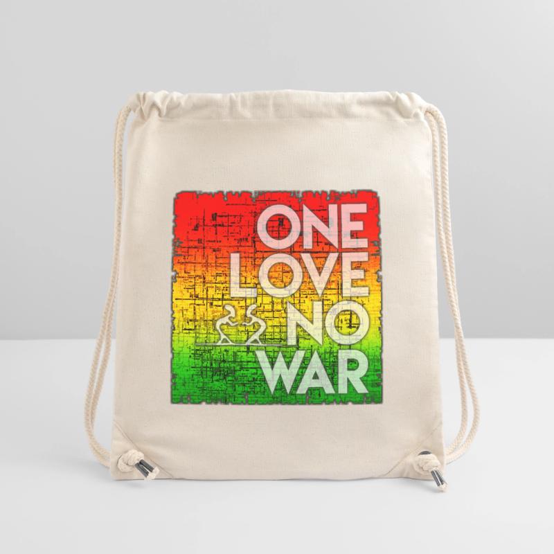 Friedens-Statement im Regenbogen-Design Stanley/Stella recycelter Gym Bag