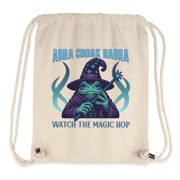 Mystical Frog Wizard T-Shirt Design - Stanley/Stella Recycled Gym Bag - natural - Front