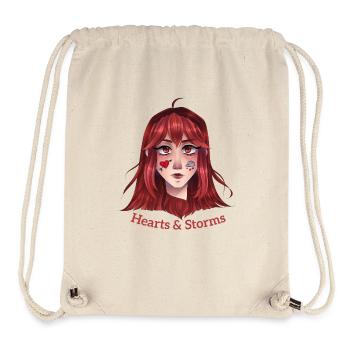 Hearts & Storms - Stanley/Stella Recycled Gym Bag - natural - Front