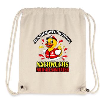 Funny rescue duck for little paramedics - Stanley/Stella Recycled Gym Bag - natural - Front