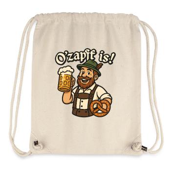 O’zapft est le design de la Bayern Bierfest - Sac à cordon recyclé Stanley/Stella - blanc naturel - Devant