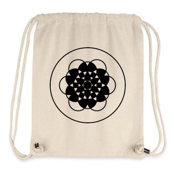 Geometrische Blume des Lebens - Stanley/Stella recycelter Gym Bag - Naturweiß - Vorne