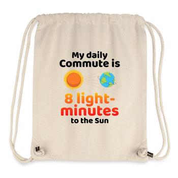 My Daily Commute To Sun  - Stanley/Stella Recycled Gym Bag - natural - Front