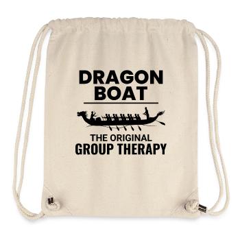 Équipage de course de bateaux-dragons - Sac à cordon recyclé Stanley/Stella - blanc naturel - Devant
