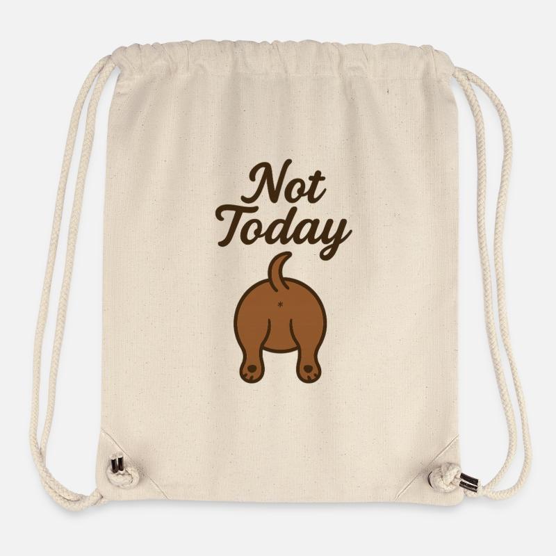 Dachshund from behind - Stanley/Stella Recycled Gym Bag - natural