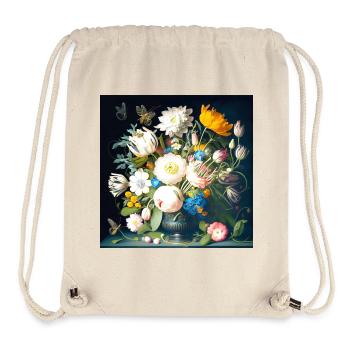 Bouquet of Butterflies Baroque Flemish - Stanley/Stella Recycled Gym Bag - natural - Front