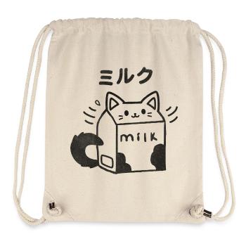 Kawaii Milk Kitten - Stanley/Stella Recycled Gym Bag - natural - Front