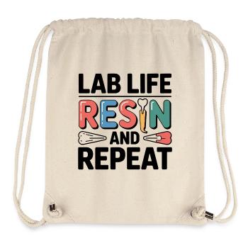 Lab Life Resin and Repeat  - Stanley/Stella Recycled Gym Bag - natural - Front