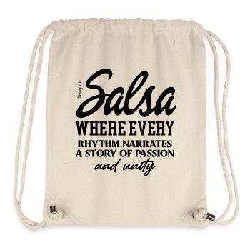 Salsa Tanzfläche Kuba Latin Vibes Shirt - Stanley/Stella recycelter Gym Bag - Naturweiß - Vorne