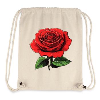 rote blume - rose - Stanley/Stella recycelter Gym Bag - Naturweiß - Vorne