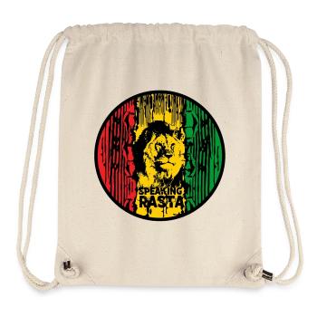 Löwe Rasta Farbkreis - Stanley/Stella recycelter Gym Bag - Naturweiß - Vorne