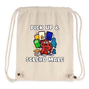Pick Up & Sclero Mâle - Sac à cordon recyclé Stanley/Stella - blanc naturel - Devant