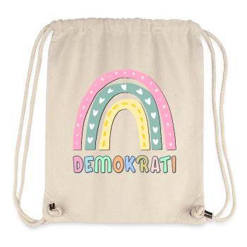 Rainbow Democracy - Stanley/Stella Recycled Gym Bag - natural - Front