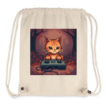 Cozy Pixel Cat Controller - Stanley/Stella recycelter Gym Bag - Naturweiß - Vorne