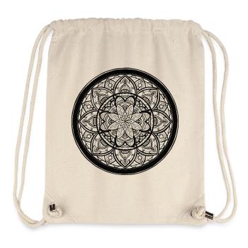 Mandala Kontur  - Stanley/Stella recycelter Gym Bag - Naturweiß - Vorne