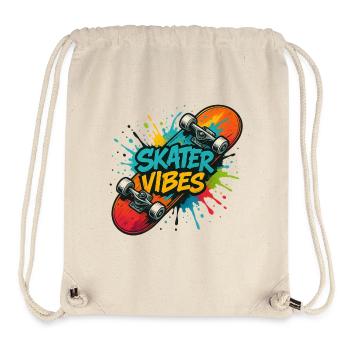 Skater Vibes - Stanley/Stella recycelter Gym Bag - Naturweiß - Vorne