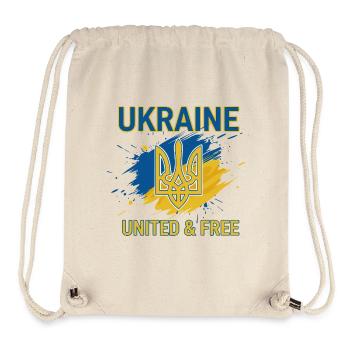 Ukraine Einheit und Freiheit - Stanley/Stella recycelter Gym Bag - Naturweiß - Vorne