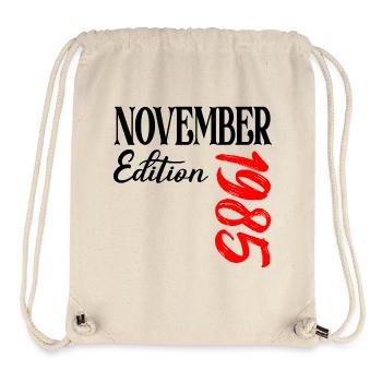 41. GEBURTSTAG 1985 NOVEMBER - Stanley/Stella recycelter Gym Bag - Naturweiß - Vorne