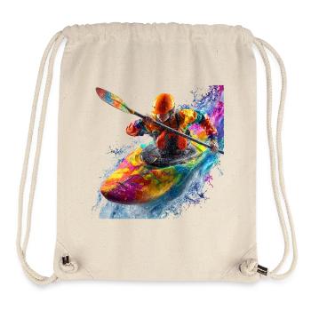 Color explosion kayak - Stanley/Stella Recycled Gym Bag - natural - Front