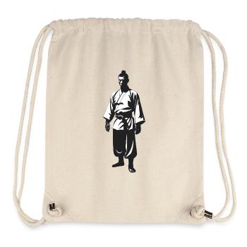 Shaolin Monk - Cool Silhouette Logo - Stanley/Stella Recycled Gym Bag - natural - Front