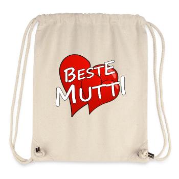 BESTE MUTTI - Stanley/Stella recycelter Gym Bag - Naturweiß - Vorne