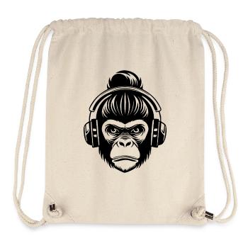 Nachtleben Affenkopf Klang Club Shirt - Stanley/Stella recycelter Gym Bag - Naturweiß - Vorne