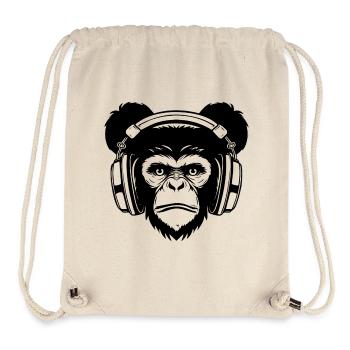 Skateboard Echo Affe Rhythm Street Shirt - Stanley/Stella recycelter Gym Bag - Naturweiß - Vorne