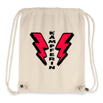 Mutmacher KÄMPFERIN für Mädchen und Frauen - Stanley/Stella recycelter Gym Bag - Naturweiß - Vorne