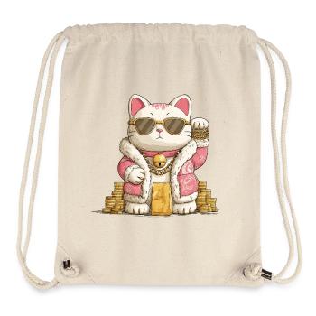 Goldener Maneki Neko - Stanley/Stella recycelter Gym Bag - Naturweiß - Vorne