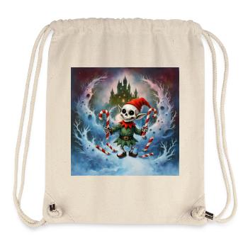Christmas skeleton elf - Stanley/Stella Recycled Gym Bag - natural - Front
