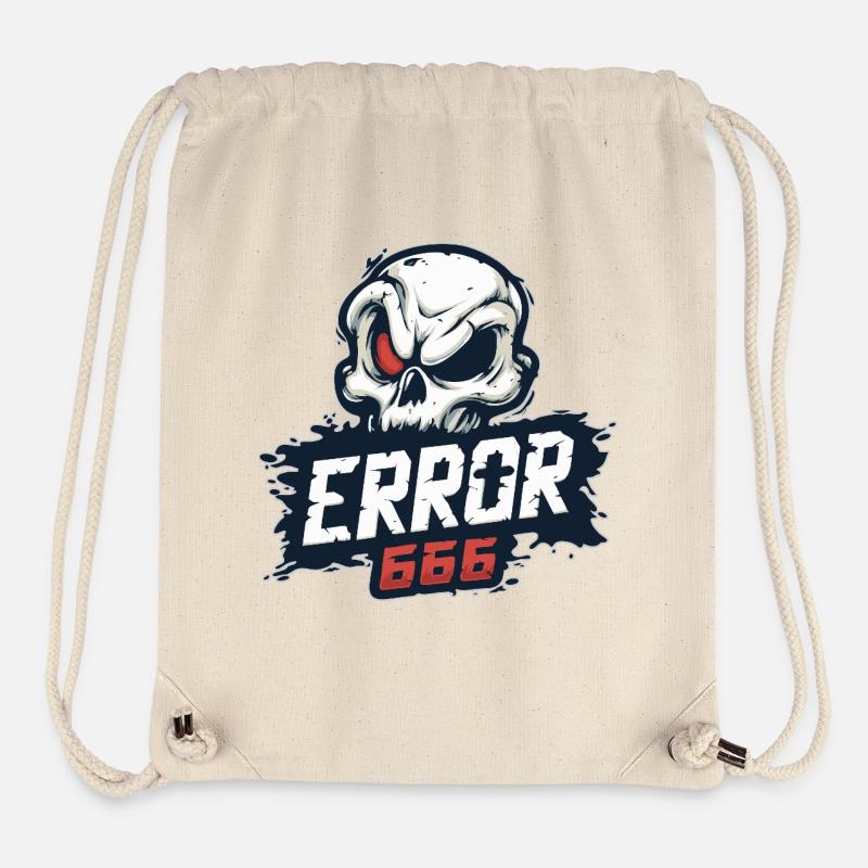 skull_0631 - Stanley/Stella recycelter Gym Bag - Naturweiß