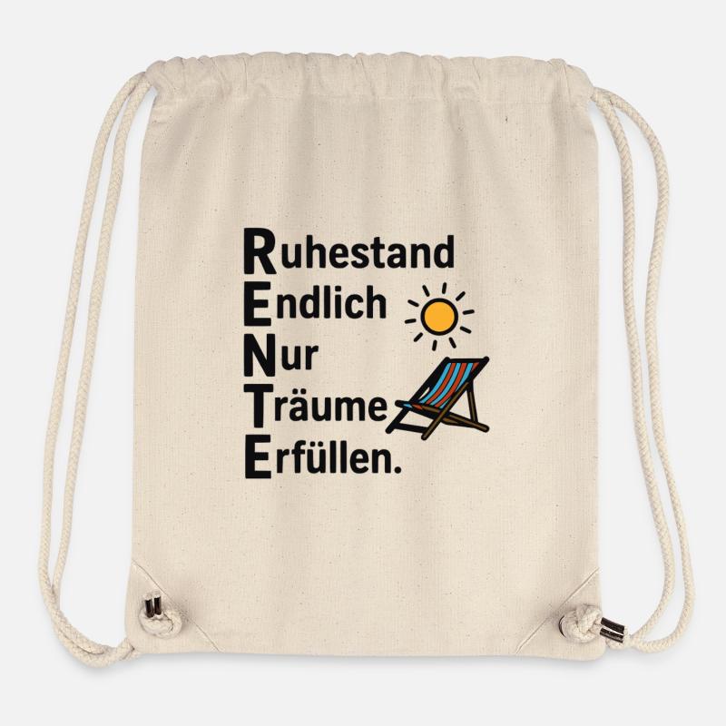Retirement finally only fulfills dreams! - Stanley/Stella Recycled Gym Bag - natural