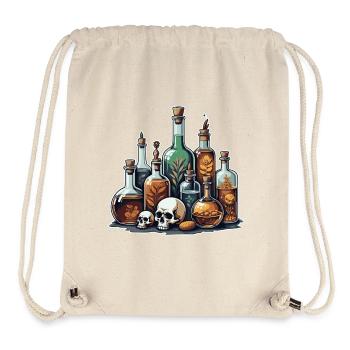 Alchemie Fläschchen Schädel Design - Stanley/Stella recycelter Gym Bag - Naturweiß - Vorne
