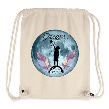 Rêve – Atteindre les étoiles - Sac à cordon recyclé Stanley/Stella - blanc naturel - Devant