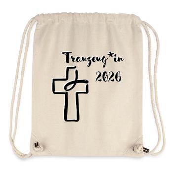 Best Man 2026 Gender-Appropriate Wedding Cross Fish - Stanley/Stella Recycled Gym Bag - natural - Front