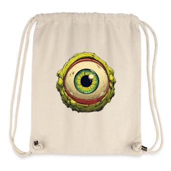 Oeil extraterrestre Orbe Regard verdoyant - Sac à cordon recyclé Stanley/Stella - blanc naturel - Devant