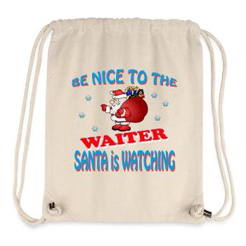 SANTA WAITER - Stanley/Stella Recycled Gym Bag - natural - Front