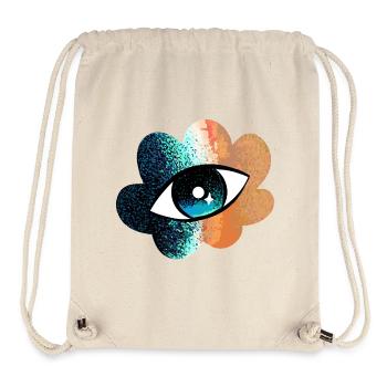 Kosmische Augenblüte - Stanley/Stella recycelter Gym Bag - Naturweiß - Vorne