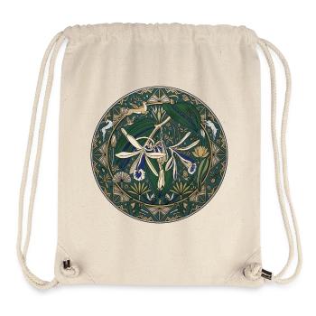 Vanilla orchid and foliage - Stanley/Stella Recycled Gym Bag - natural - Front