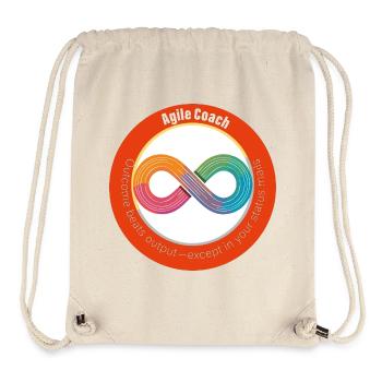 Coach Agile : Résultat vs Sortie - Sac à cordon recyclé Stanley/Stella - blanc naturel - Devant