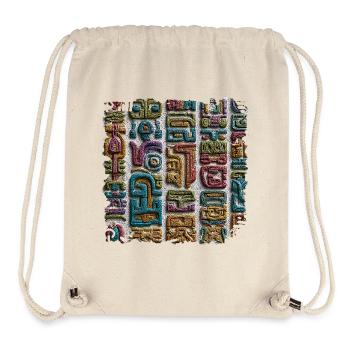 Farbenzauber Glyphen Relief - Stanley/Stella recycelter Gym Bag - Naturweiß - Vorne