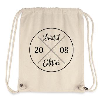 Limited edition 2008 - 18. Geburtstag Geschenk - Stanley/Stella recycelter Gym Bag - Naturweiß - Vorne