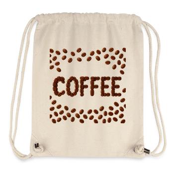 Kaffeebohnen Wortdesign - Stanley/Stella recycelter Gym Bag - Naturweiß - Vorne