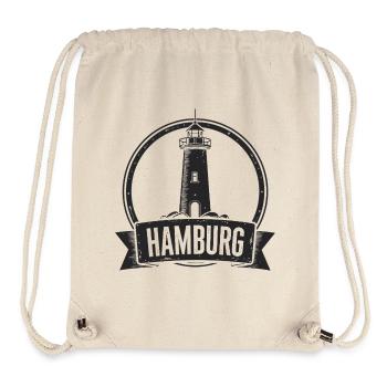 Phare de Hambourg - Sac à cordon recyclé Stanley/Stella - blanc naturel - Devant
