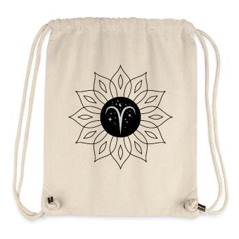 Widder Sternennacht - Stanley/Stella recycelter Gym Bag - Naturweiß - Vorne