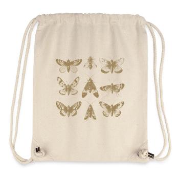 Vintage Moth Collection Illustration - Stanley/Stella Recycled Gym Bag - natural - Front