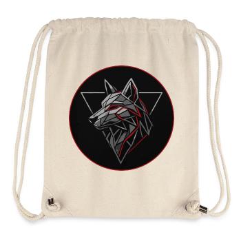 Alpha Spirit Geometric Wolf T-Shirt - Stanley/Stella recycelter Gym Bag - Naturweiß - Vorne