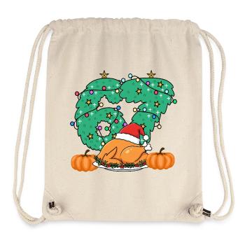 Gobble Christmas Roast Wreath number 67 thankfull - Stanley/Stella Recycled Gym Bag - natural - Front