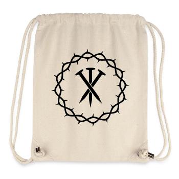 Drei Nägel + Dornenkrone - Stanley/Stella recycelter Gym Bag - Naturweiß - Vorne