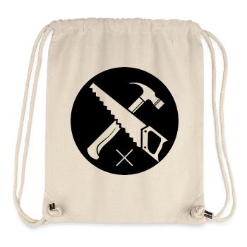 Sceau de l’artisan – Fierté et qualité - Sac à cordon recyclé Stanley/Stella - blanc naturel - Devant